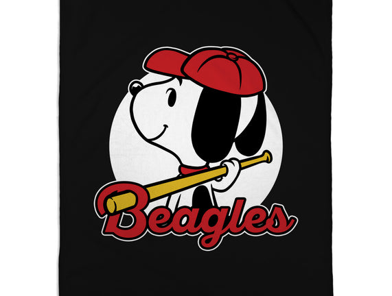 Comic Beagle Baseball