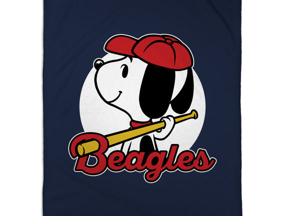 Comic Beagle Baseball