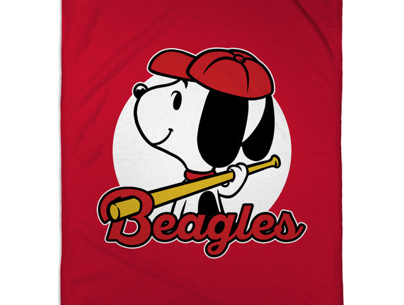 Comic Beagle Baseball