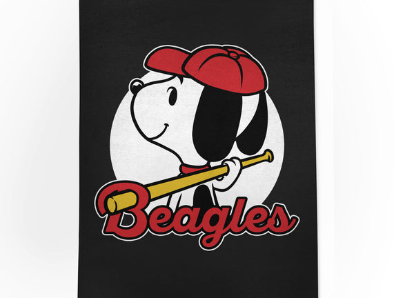 Comic Beagle Baseball