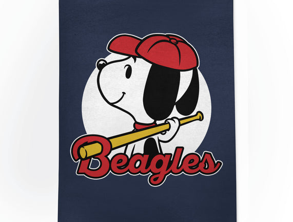 Comic Beagle Baseball