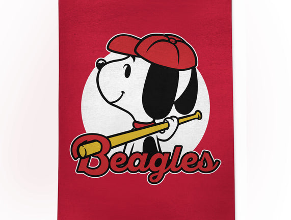 Comic Beagle Baseball