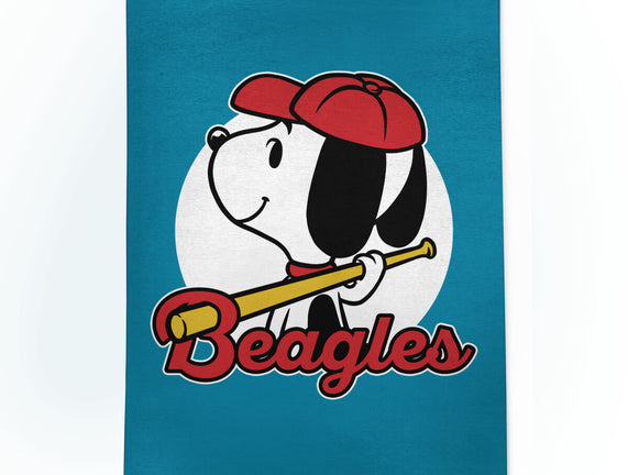 Comic Beagle Baseball