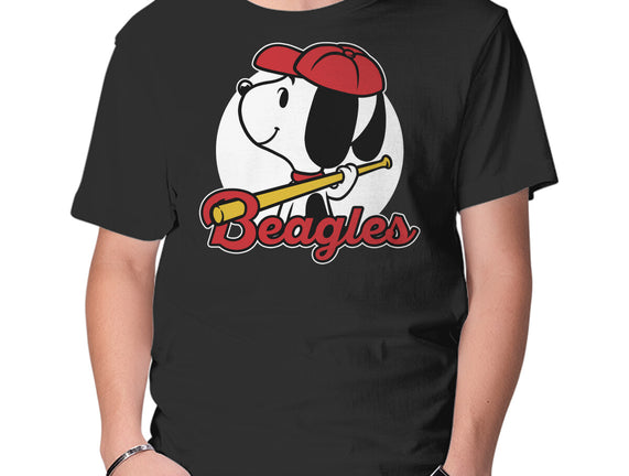 Comic Beagle Baseball