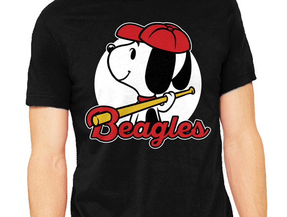 Comic Beagle Baseball