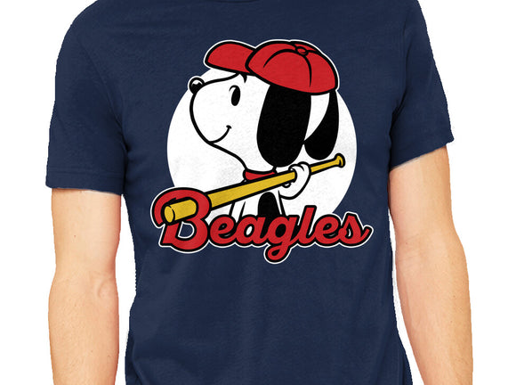 Comic Beagle Baseball