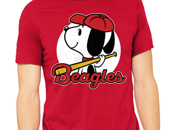 Comic Beagle Baseball