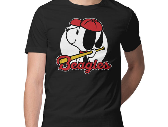 Comic Beagle Baseball