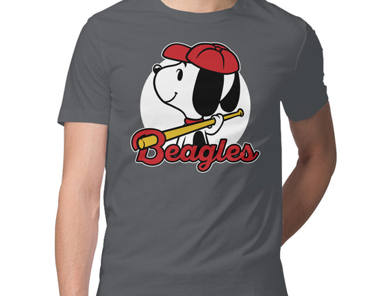 Comic Beagle Baseball