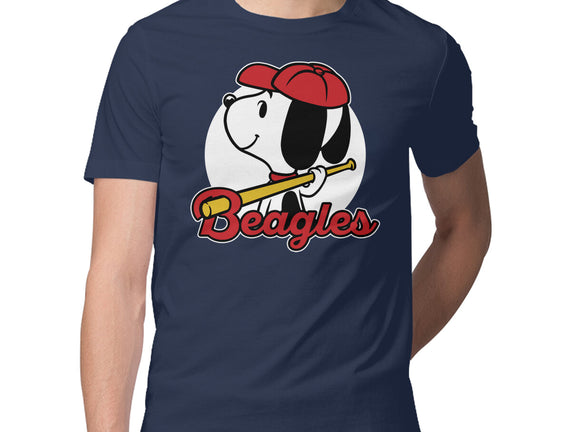 Comic Beagle Baseball