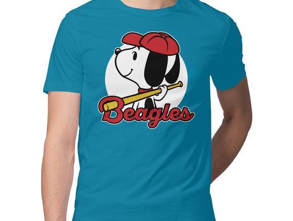 Comic Beagle Baseball