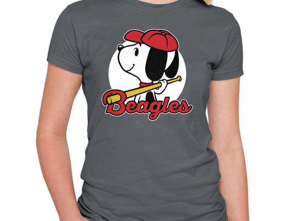 Comic Beagle Baseball