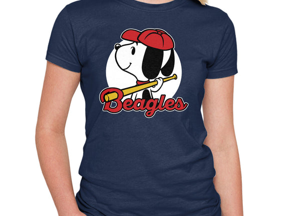 Comic Beagle Baseball