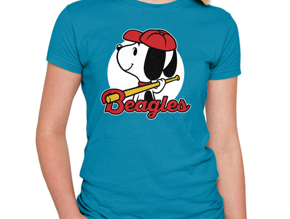 Comic Beagle Baseball