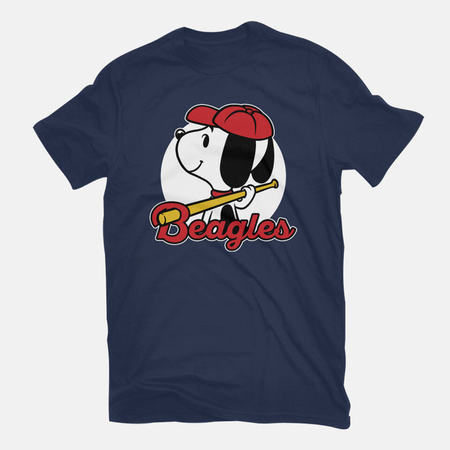 Comic Beagle Baseball-Womens-Fitted-Tee-Studio Mootant