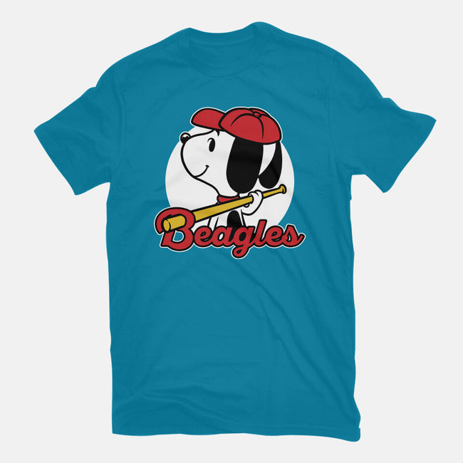 Comic Beagle Baseball-Womens-Fitted-Tee-Studio Mootant