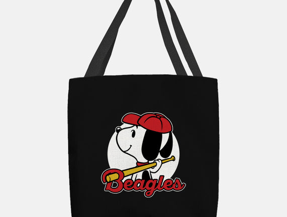 Comic Beagle Baseball