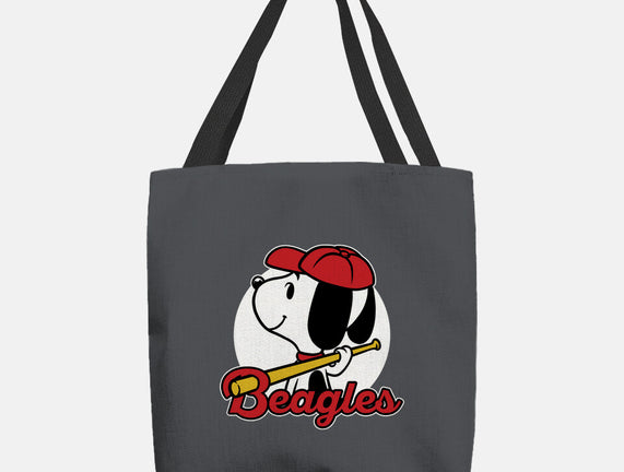 Comic Beagle Baseball