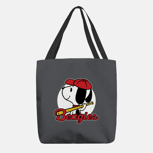 Comic Beagle Baseball-None-Basic Tote-Bag-Studio Mootant