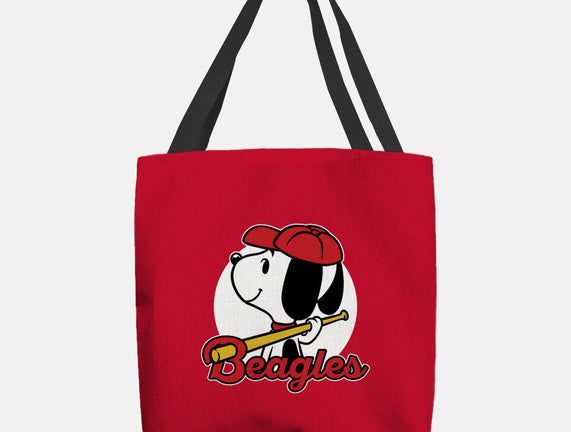 Comic Beagle Baseball