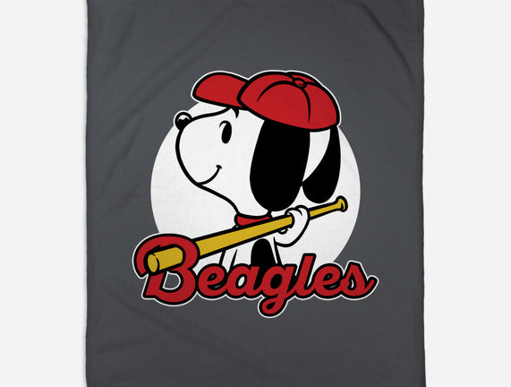 Comic Beagle Baseball