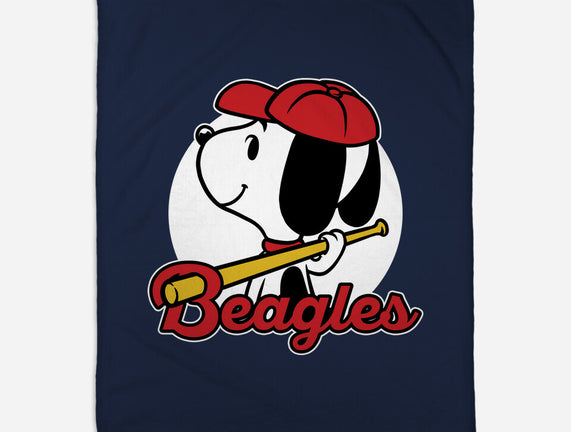 Comic Beagle Baseball