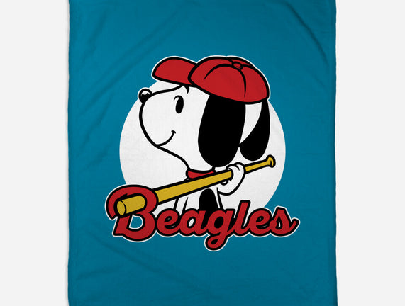 Comic Beagle Baseball