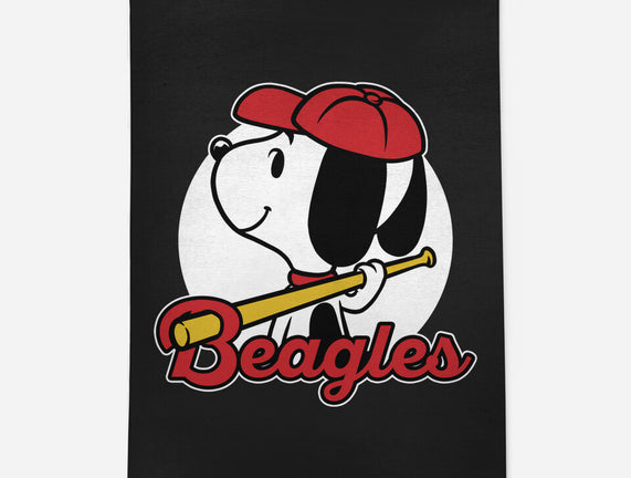 Comic Beagle Baseball