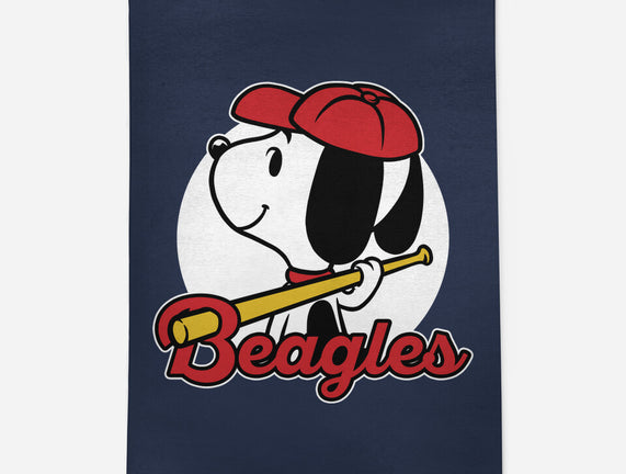 Comic Beagle Baseball