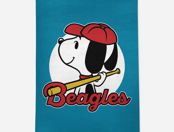 Comic Beagle Baseball