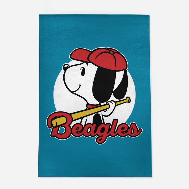 Comic Beagle Baseball-None-Indoor-Rug-Studio Mootant