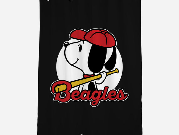 Comic Beagle Baseball