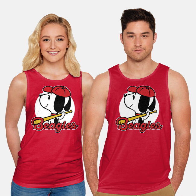 Comic Beagle Baseball-Unisex-Basic-Tank-Studio Mootant