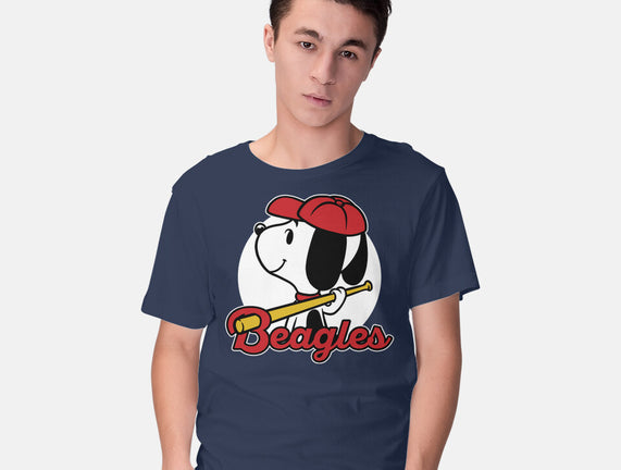 Comic Beagle Baseball