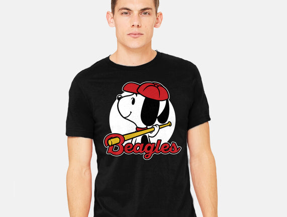 Comic Beagle Baseball