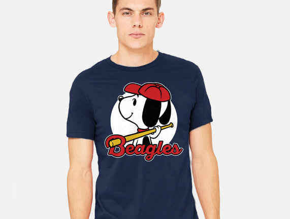 Comic Beagle Baseball