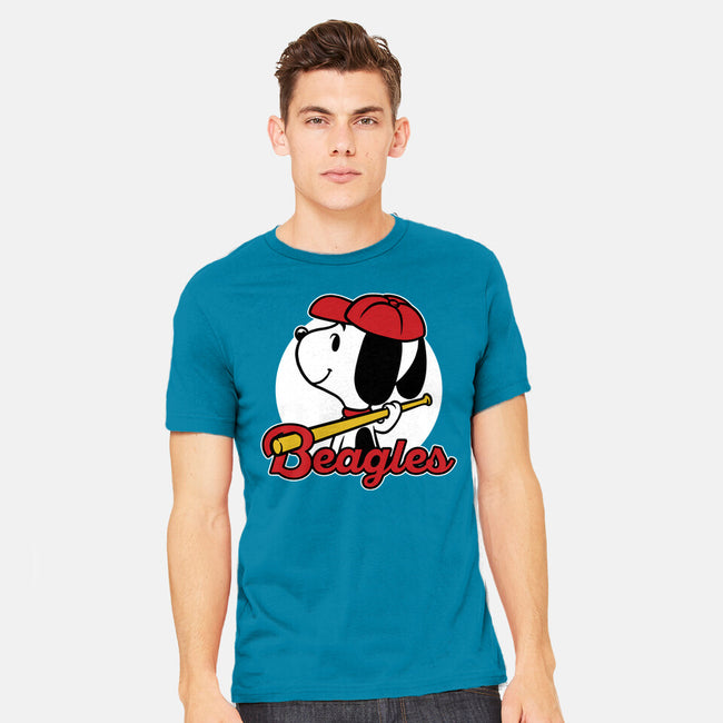 Comic Beagle Baseball-Mens-Heavyweight-Tee-Studio Mootant