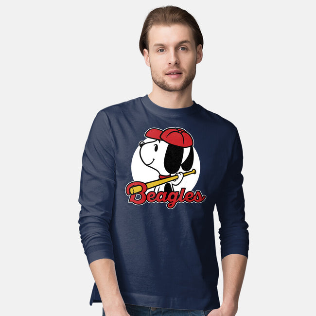 Comic Beagle Baseball-Mens-Long Sleeved-Tee-Studio Mootant