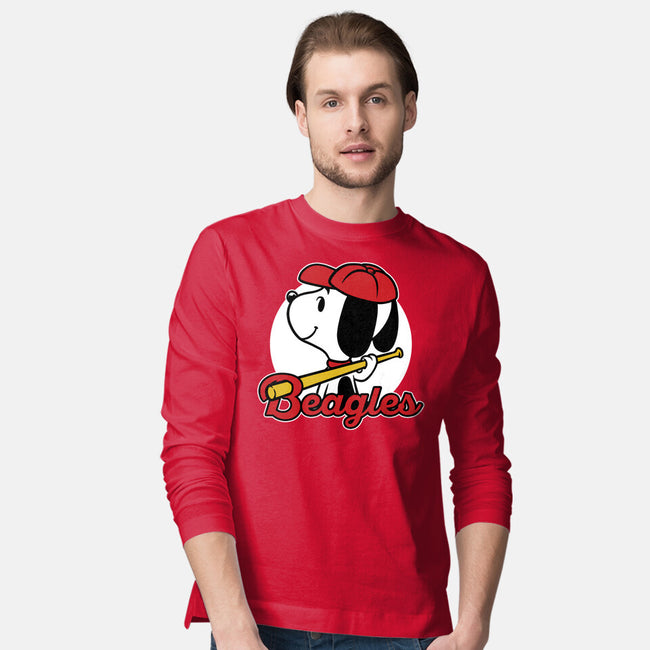 Comic Beagle Baseball-Mens-Long Sleeved-Tee-Studio Mootant