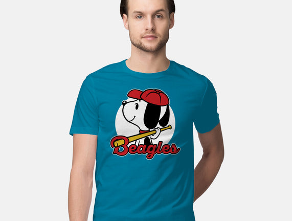 Comic Beagle Baseball