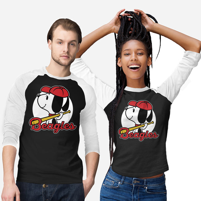 Comic Beagle Baseball-Unisex-Baseball-Tee-Studio Mootant