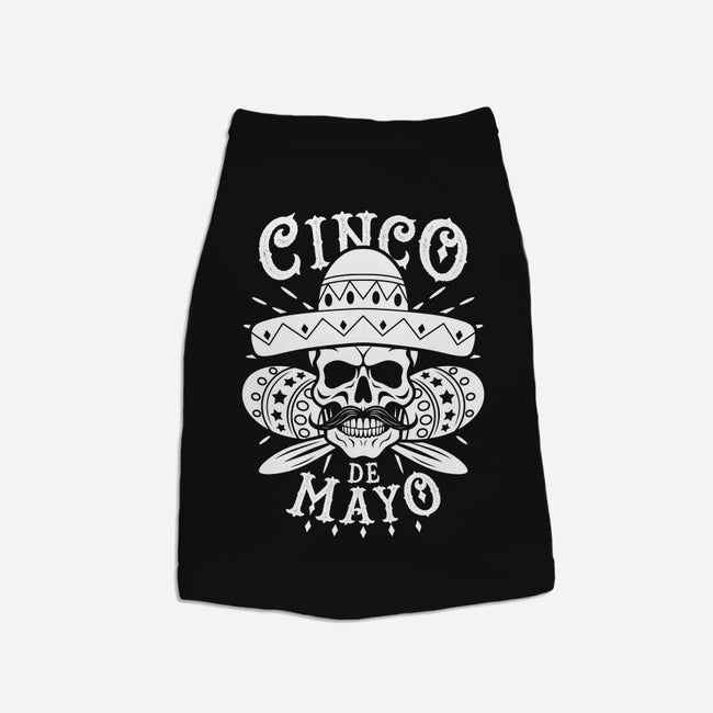 Cinco De Mayo Skull-Cat-Basic-Pet Tank-Boggs Nicolas