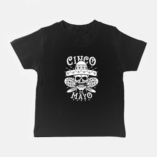 Cinco De Mayo Skull-Baby-Basic-Tee-Boggs Nicolas