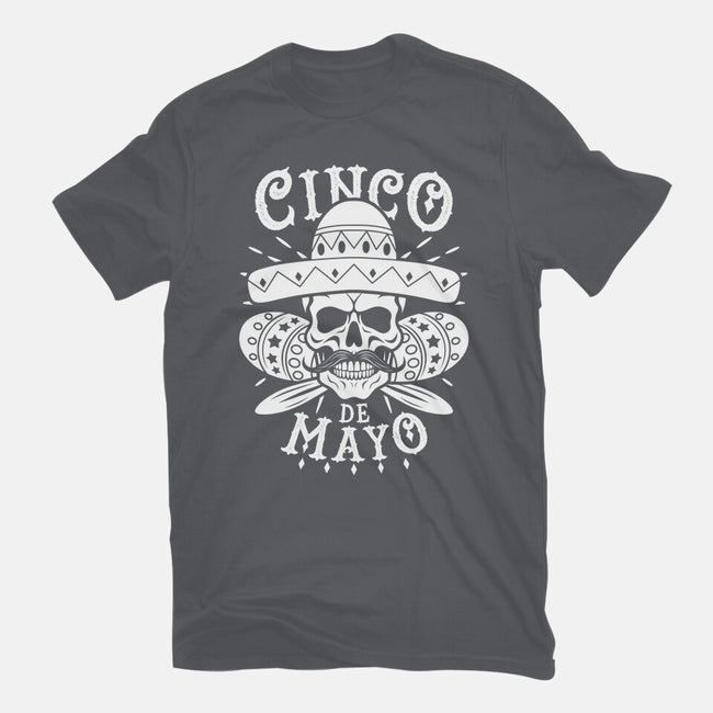 Cinco De Mayo Skull-Mens-Heavyweight-Tee-Boggs Nicolas