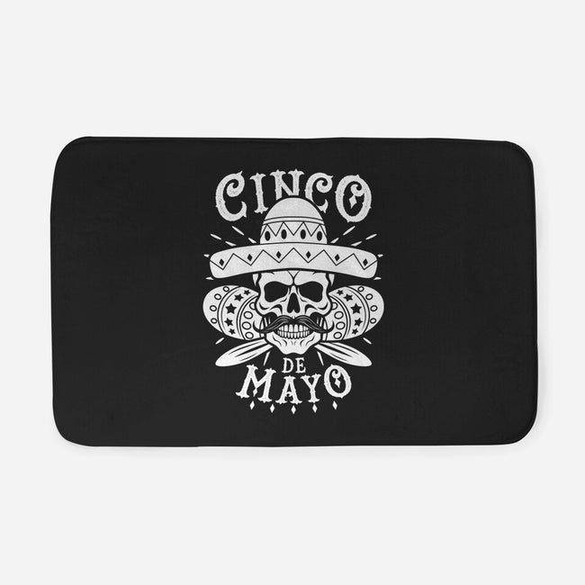 Cinco De Mayo Skull-None-Memory Foam-Bath Mat-Boggs Nicolas