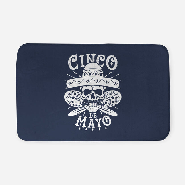 Cinco De Mayo Skull-None-Memory Foam-Bath Mat-Boggs Nicolas