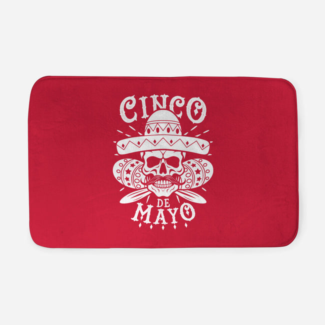 Cinco De Mayo Skull-None-Memory Foam-Bath Mat-Boggs Nicolas