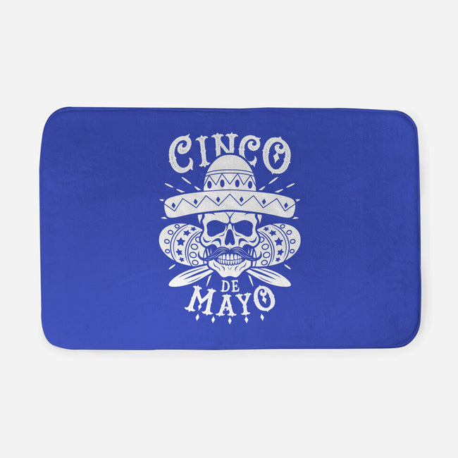 Cinco De Mayo Skull-None-Memory Foam-Bath Mat-Boggs Nicolas