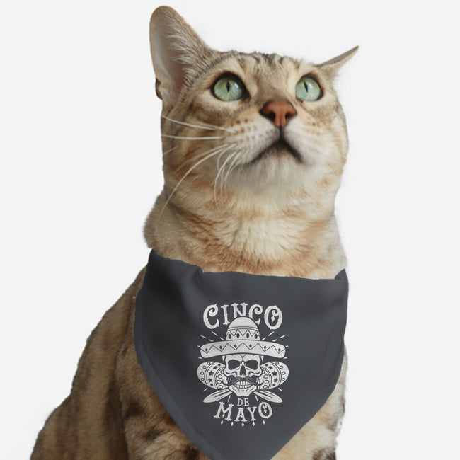 Cinco De Mayo Skull-Cat-Adjustable-Pet Collar-Boggs Nicolas