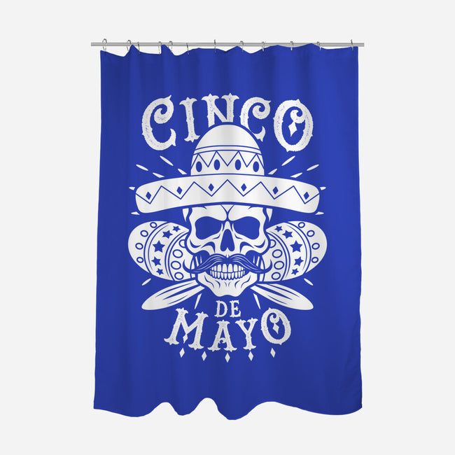 Cinco De Mayo Skull-None-Polyester-Shower Curtain-Boggs Nicolas